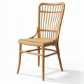 Sedia in rattan naturale con struttura in legno 40 x 40 x 90cm