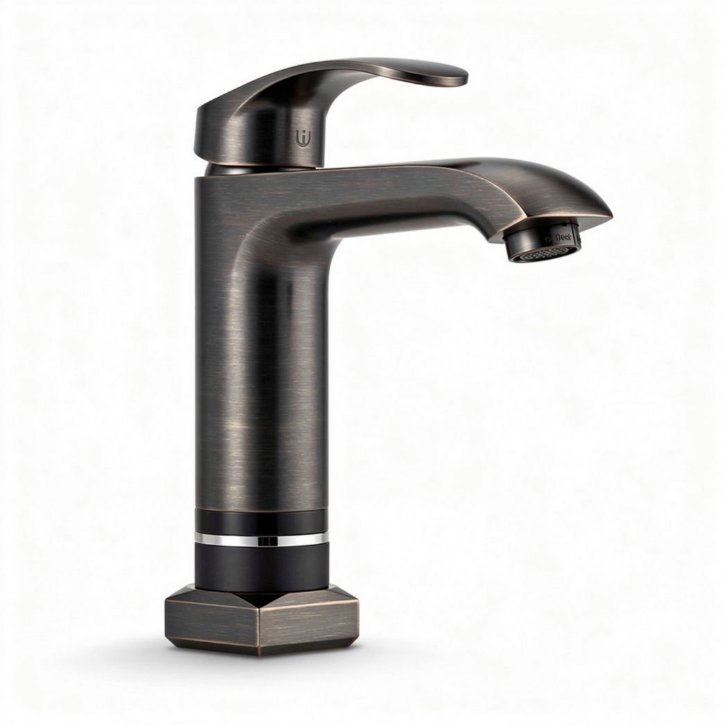 Rubinetto da bagno in ottone anticato 20 x 10 x 30cm con aeratore