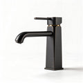 Rubinetto da bagno in ottone nero finitura opaca dimensioni 25 x 10 x 15cm